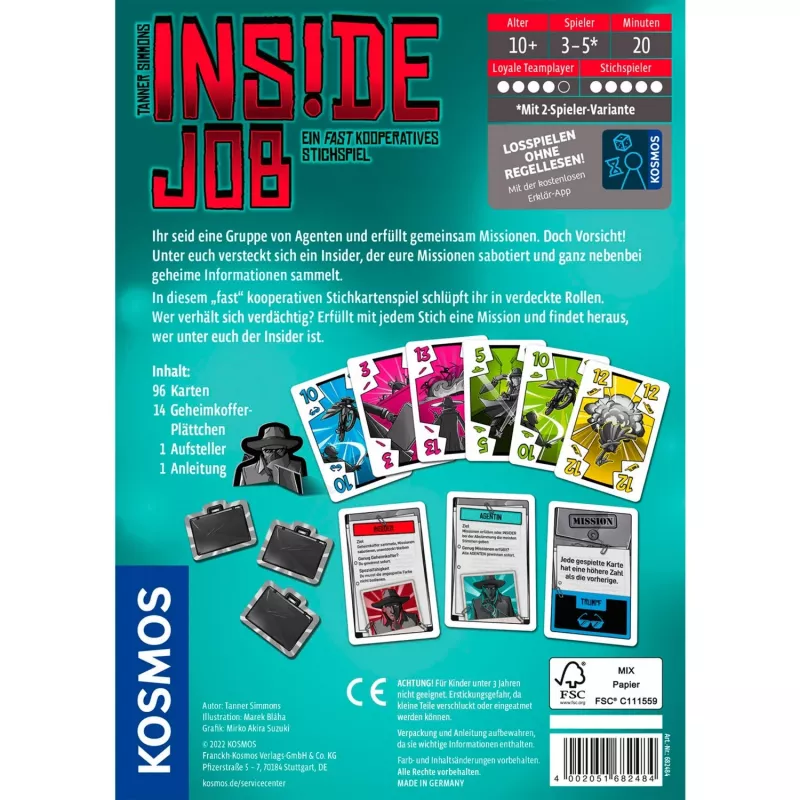 Inside Job, Kartenspiel