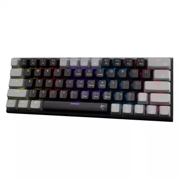 Mechanische Gaming-Tastatur White Shark Wakizashi WAKIZASHI-2 mit US Red Switches, Schwarz-Grau
