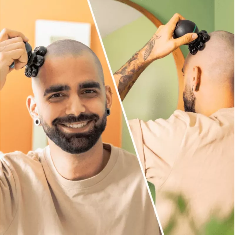Präzisionstrimmer Cecotec Bamba PrecisionCare Skull Schwarz Bart Gesicht