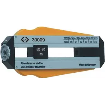 C.K. Abisolierwerkzeug - einstellbar für 6 Kabeldurchmesser Ø 0,12 - 0,40 mm (330009)