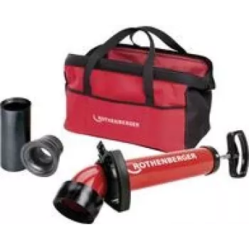 Abflussreinigungsgerät Rothenberger ROPUMP SUPER PLUS Set mit breitem Adapter