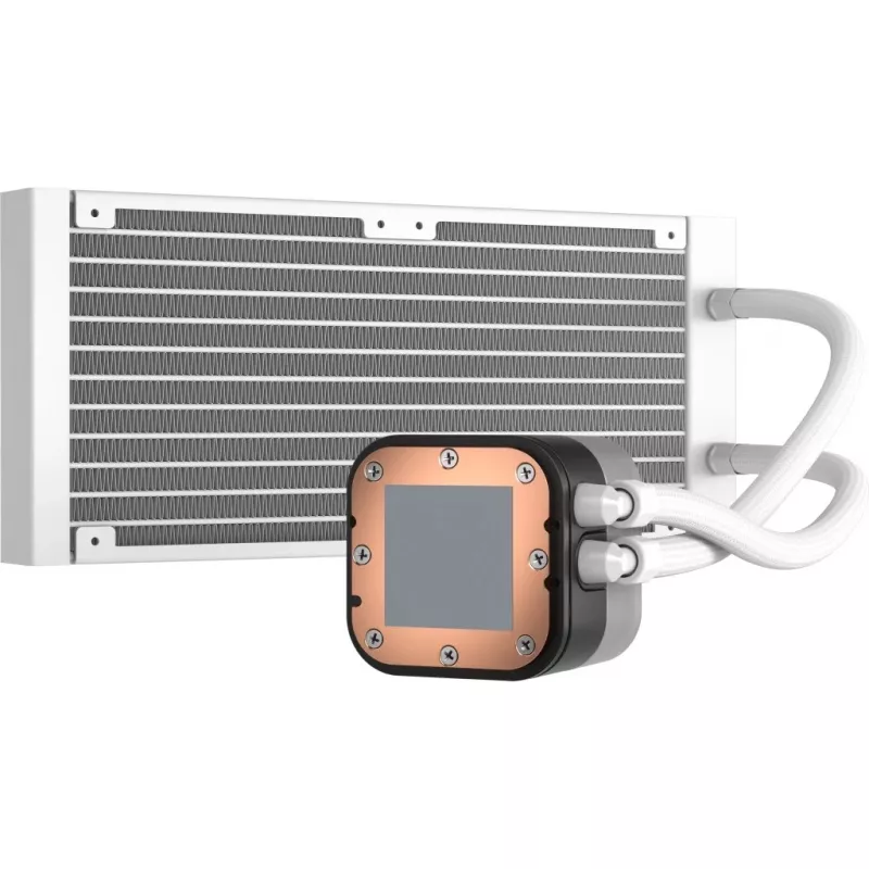 CORSAIR iCUE H100i RGB ELITE Prozessor-Flüssigkeitskühlsystem 1er-Pack Weiß 120 mm