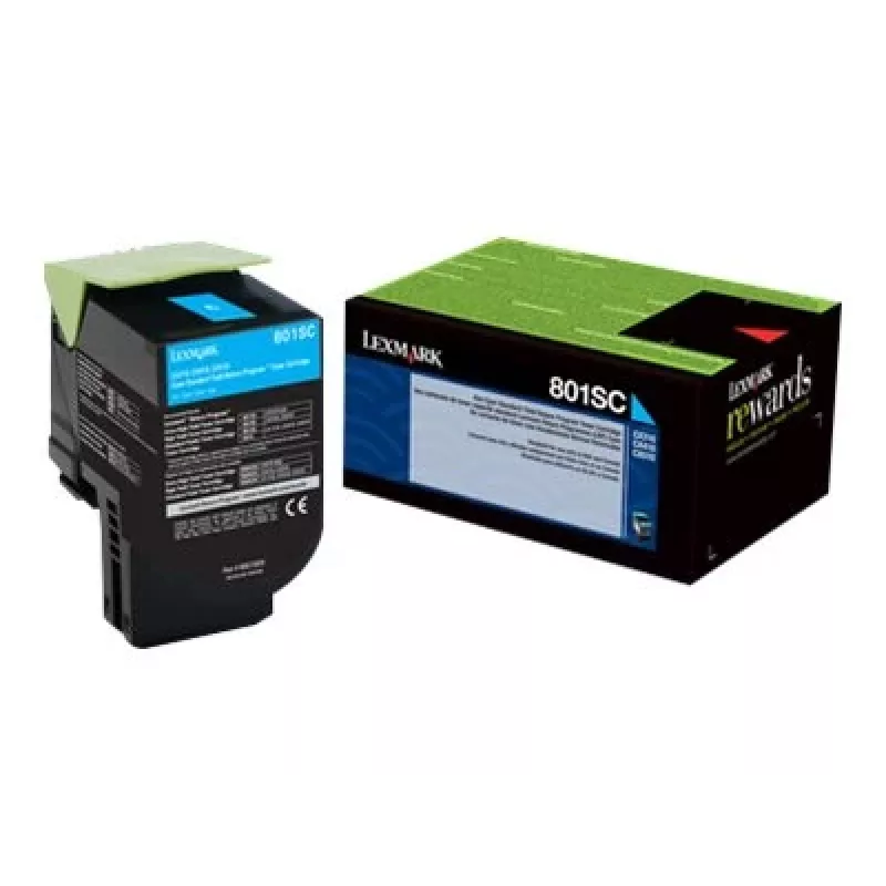 Toner Lexmark 802SC 2000 Seiten Cyan