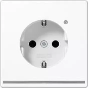 JUNG LS 1520-O WW LNW - Typ F - 1 Modul(e) - 2P - Weiß - Thermoplast - Strom
