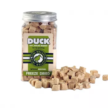 Trainingsleckerli für Katzen und Hunde john dog KIWI WALKER FDT-372 Ente 80 g — getreidefrei, Protein 64,7 %, gluten- und sojafrei