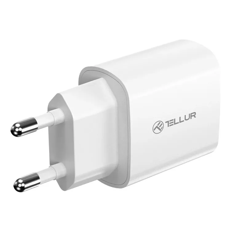 Wandladegerät Tellur TLL151421 20W USB-C PD Schnellladung für Telefone und Tablets