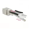 Keystone-Modul DELOCK 86404 – RJ-45 silber, 38,5 × 22,3 × 17,3 mm