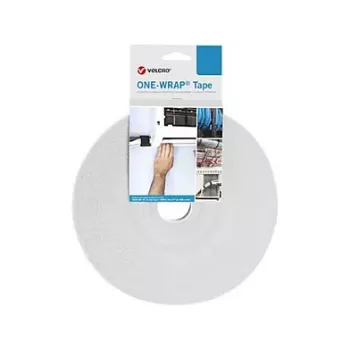 Velcro One Wrap Tape Kabelbinder Velcro Polypropylen 25000 mm x 10 mm Weiß