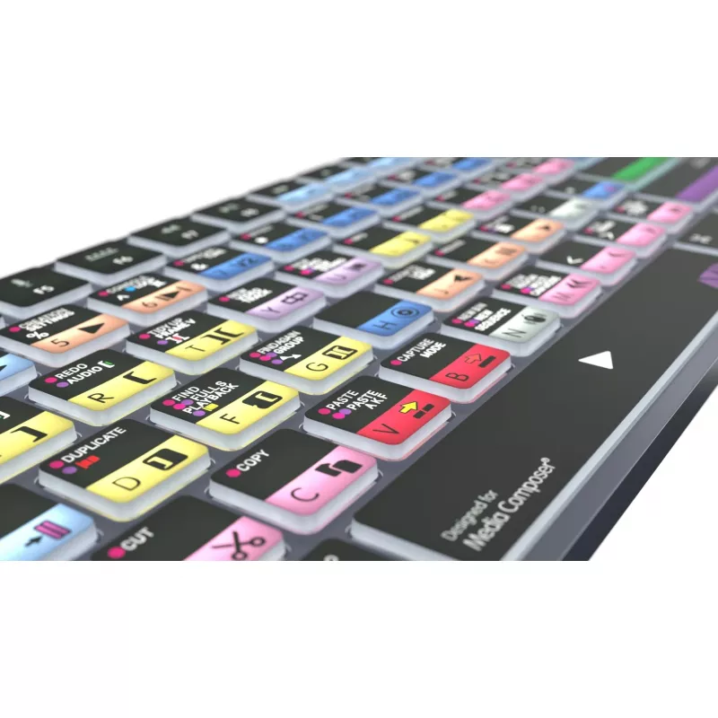 Logickeyboard Avid Media Composer - Pro Titan UK Mac - Tastatur - QWERTY