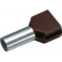 Cimco 187708 Zwillings-Aderendhülse 1,5 mm² teilweise isoliert Schwarz 100 Stück (187708)