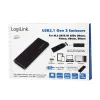 SSD-Gehäuse LogiLink UA0314 Schwarz M.2