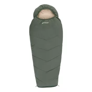 Kinderschlafsack Outwell Convertible Junior (120-150 cm) - Staubgrün Größe: links