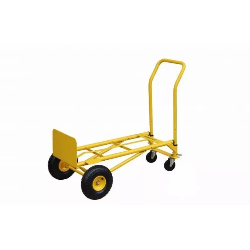 Handwagen STANLEY SXWTD-MT519 — Stahl-Sackkarre, 200 kg Tragkraft, 4 Räder, 26 cm Gummi-Räder
