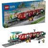 LEGO City Straßenbahn und Station Rollenspiel-Bauset für Kinder mit Spielzeug-Straßenbahn, Geschenk für Jungen und Mädchen ab 7 Jahren, die Fahrzeuge lieben