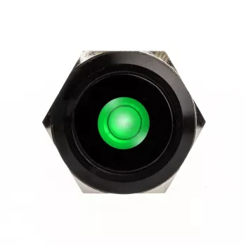 DimasTech PD220 vandalensicherer 25mm Drucktaster Schwarzline Dot RGB