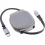 USB-C-Kabel InLine 35850, 100W Power Delivery, 0,80 m, schwarz/grau
