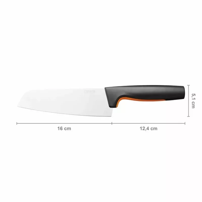 Fiskars 1057536 Küchenmesser Edelstahl 1 Stück Santoku-Messer