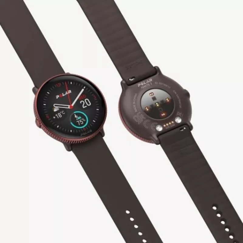 Polar Ignite 3 Titanium Brown Leather M/L