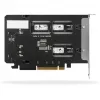Mobiles Speicher-Rack RAIDSONIC ToughArmor MB842MP-B — 2 Wechselschächte für M.2 NVMe, PCIe 4.0 x16