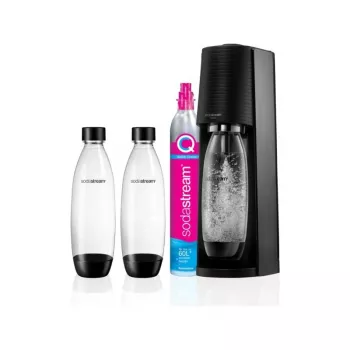 SodaStream Terra Megapack Schwarz Carbonator 1L Flasche 60L Zylinder