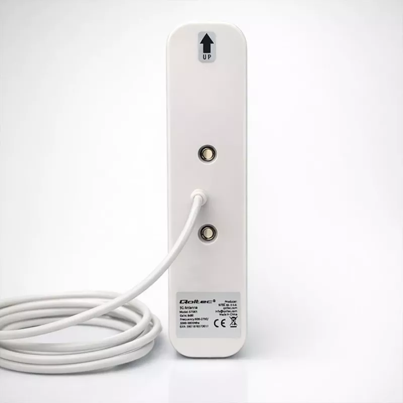 Externe 4G/5G LTE-Antenne QOLTEC 9 dBi, N-Buchse, 3 m Kabel