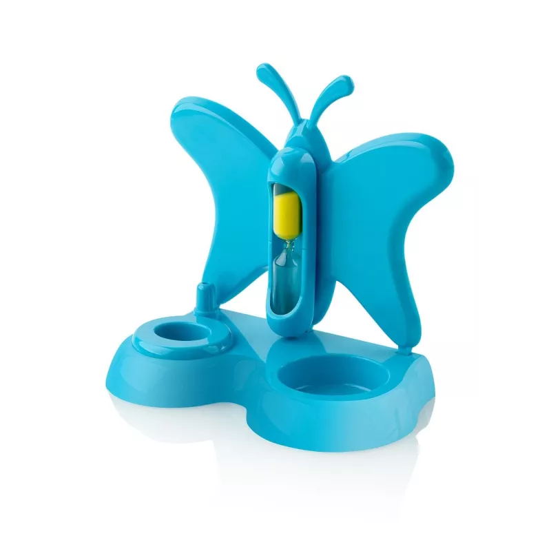 Rotierend-oszillierende Kinderzahnbürste Eta Zahnfee 1294 90080 Blau Grün Weiß