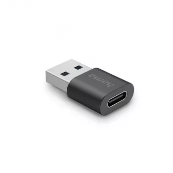 Hama USB Adapter, USB-A Stecker - USB-C Buchse, USB 3.2 Gen2, 10 Gbit/s