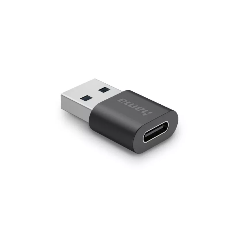 Hama USB Adapter, USB-A Stecker - USB-C Buchse, USB 3.2 Gen2, 10 Gbit/s
