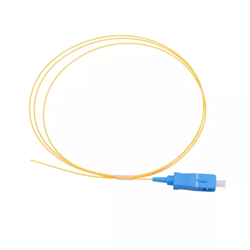 Pigtail SC/UPC PVC Singlemode Extralink G.657.A1 FTTH 900µm 1 m gelb