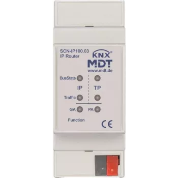 MDT SCN-IP100.03 IP-Router mit E-Mail- und Zeitserverfunktion 2TE REG - Router - TCP/IP