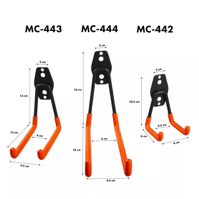 Stahl-Garagen-Wandhaken 25kg MC-444