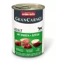 Nassfutter für Hunde Animonda GranCarno Adult — Schwein mit Wild und Apfel, 400 g, getreidefrei, 10,5 % Protein