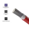 Solarkabel QOLTEC 53852 6 mm², 100-m-Rolle, rot