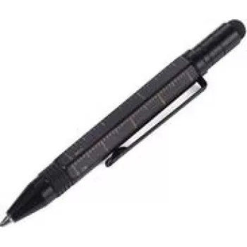 TROIKA Multifunktionsstift LILIPUT TOOL PEN kompakt gold/schwarz – Multifunktions-Kugelschreiber und Eingabestift