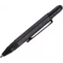 TROIKA Multifunktionsstift LILIPUT TOOL PEN kompakt gold/schwarz – Multifunktions-Kugelschreiber und Eingabestift