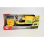 Dickie Spielzeug Liefer-Set 203747020 mit realistischer DHL-Lackierung und Zubehör