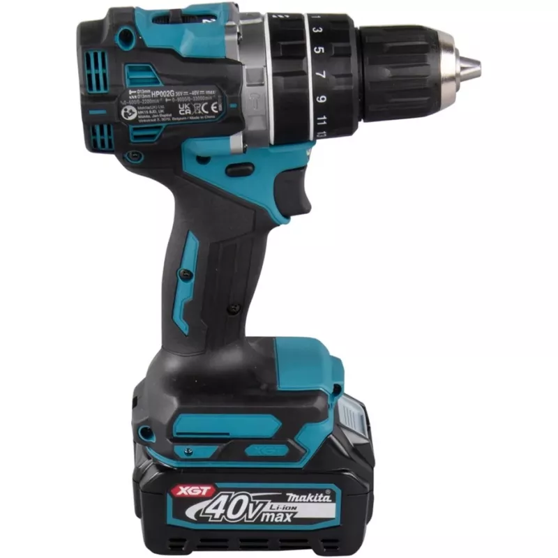 Makita - Bohrhammer/Schrauber - Akku - 2 Gänge - Zahnkranzbohrfutter 13 mm - 64 N·m - 2 Akkus, Ladegerät enthalten - 40 V