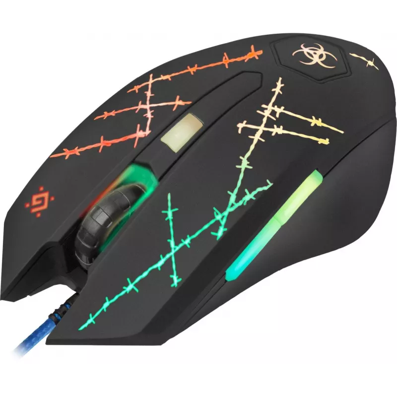Defender Forced GM-020L Maus Gaming beidhändig USB Typ-A Optisch 3200 DPI