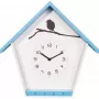 NeXtime klok 3109bl Cuckey, 30,5x33x11 cm, Wand, Blau/Weiß