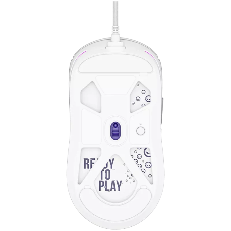 LORGAR MSA10, Ultralight Wired Gaming Maus Advanced, weiß