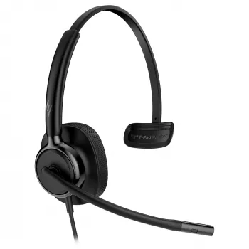 Kabelgebundenes monaurales USB-Headset HP Poly Mission 415 — leicht mit 99 g, Ein-Ohr-Design