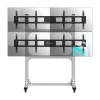 Mobiler TV-/Videoständer ONKRON FSPRO2L22-S höhenverstellbar mit Rollen für Displays