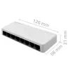 Netzwerk-Switch QOLTEC 52246 — 8 x RJ45-Ports, 100 Mbps