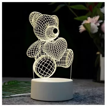 Nachtlampe Extralink HOME 3D Herz optische Täuschung Nachttischlampe USB