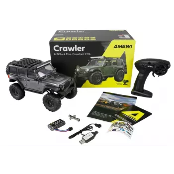 RC Crawler Amewi Mini-D90 4WD 1:16 RTR – Maßstab 1:16, 4-Rad-Antrieb, Ready-to-Run