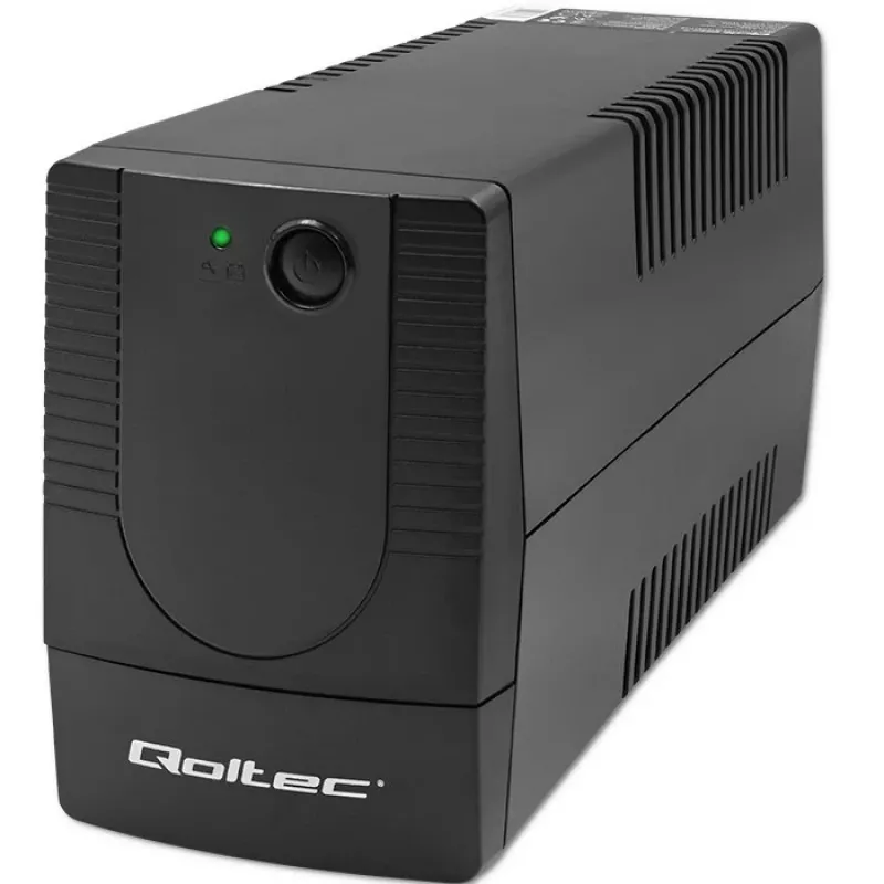 Qoltec 53772 USV (unterbrechungsfreie Stromversorgung) Line-Interactive 0,65 kVA 360 W 1 AC-Ausgang