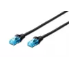 CAT 5e U-UTP Patchkabel 0,25 m schwarz