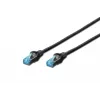 Netzwerkkabel Digitus CAT 5e SF/UTP Patchkabel Schwarz 5m