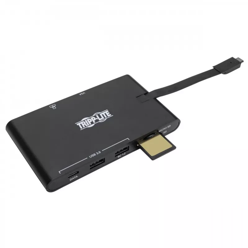 USB-C-Dock – 4K HDMI, VGA, USB 3.2 Gen 1, USB-A/C-Hub, Gigabit-Ethernet, Speicherkartenslots, 100 W PD-Ladung
