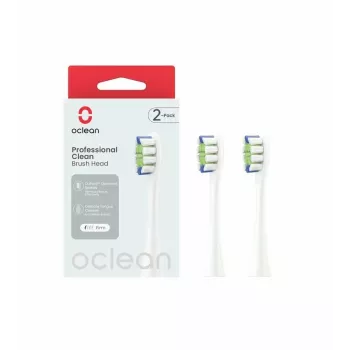 Zahnbürstenköpfe Oclean P1C1 W02 2 Stück Weiß Extra weich